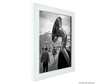 Craig Frames, 20x20 Inch White Picture Frame, Contemporary 1" Wide (232478122020)