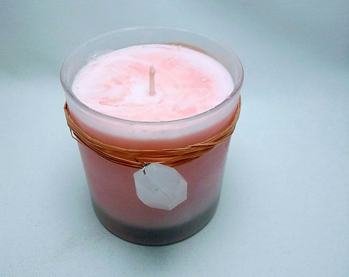 Sandalwood Rose Pink Soy Candle