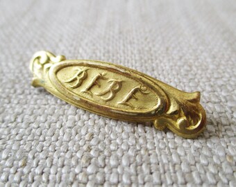 Broche Ancienne Vintage Française - Pièce Rare Et Authentique (métal, Occasion)