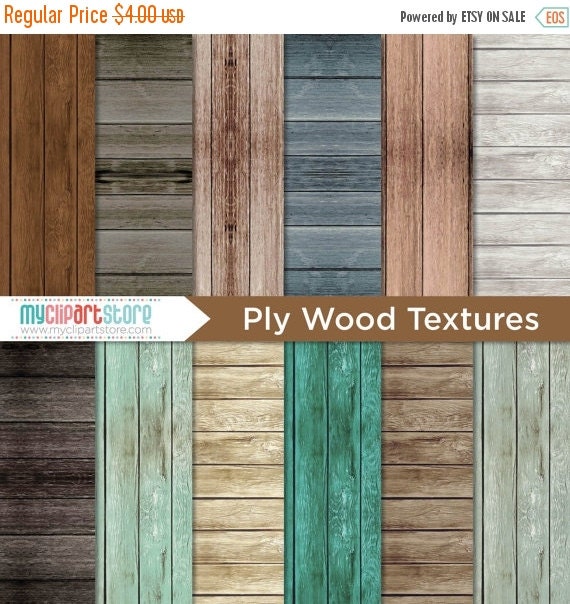 ON SALE Digital Texture Distressed / Ply Wood by MyClipArtStore