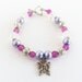 Clearance Sale, Butterfly Bracelet, Butterfly Jewelry, Butterfly Jewellery, Butterfly Gifts, Purple Butterfly Charm, Charm Bracelet