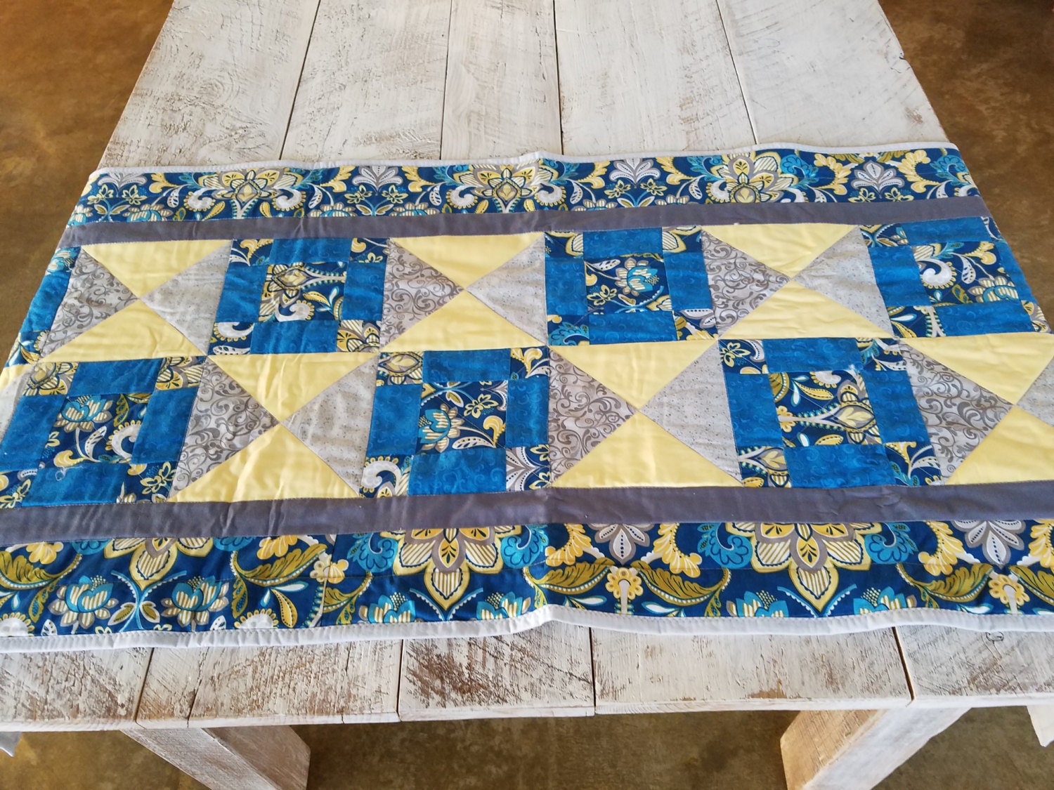 Bed Runner Bed Scarf Handmade/Quilted