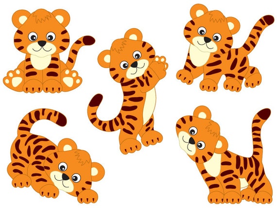 baby tiger clipart - photo #35