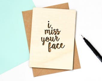 I miss your face | Etsy