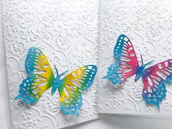 Hand Made Cards: Handmade Butterfly Card Gorgeous Pink