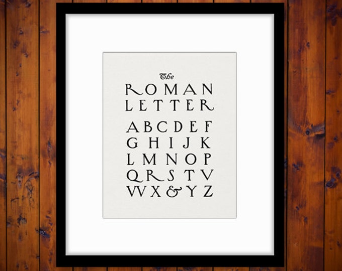 Printable Graphic Roman Style Letters Download Alphabet Digital Image Vintage Clip Art Jpg Png Eps HQ 300dpi No.1044