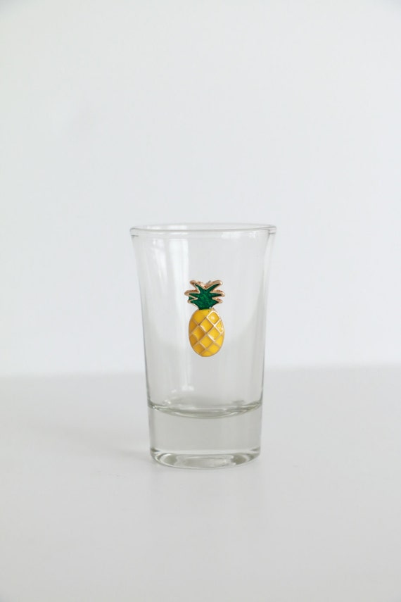 Gold Pineapple Party Shot Glasses Home Decor Palm Springs