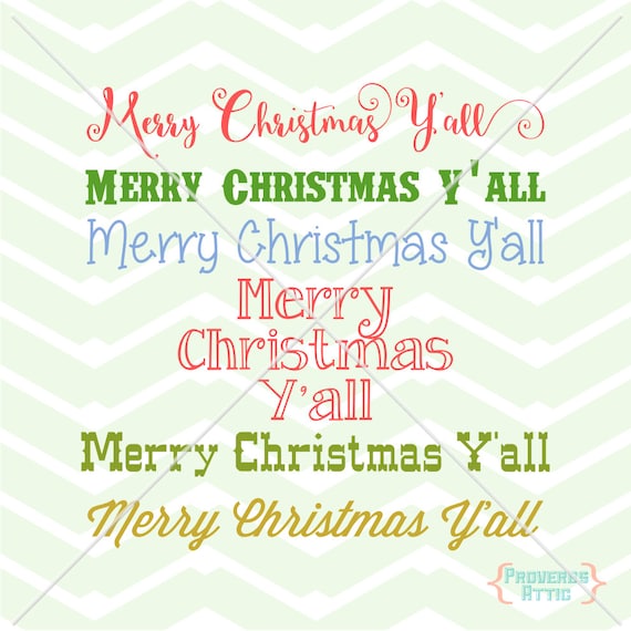 Download MERRY CHRISTMAS Y'ALL font variety set fireplace mantle ...