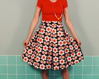 Frida rock LOTTE BLACK POOL retro pleated skirt