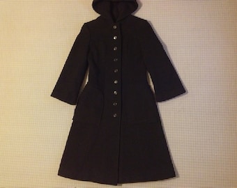 Items similar to wool hooded coat for girl, gray coat children's ...
