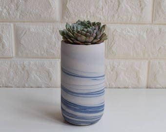 Marbled Planter, Planter, Succulent Planter, Ceramic Planter, Indoor planter, Outdoor Planter, DIY, agate, marbled, no plant, C9