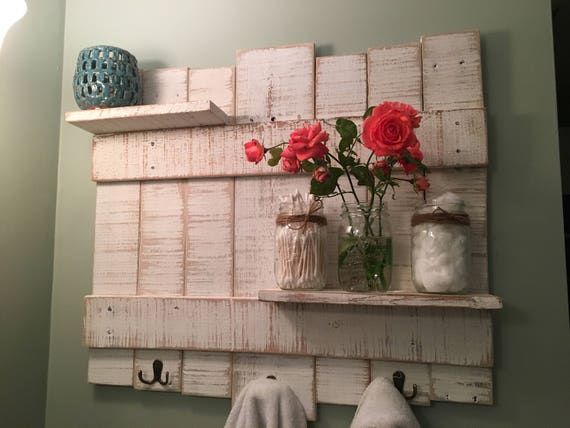 Rustic Towel Rack//Wooden Towel Rack//Rustic Bathroom