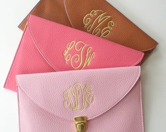 Clutch Purse with Detachable Chain Monogram Gifts SALE Mothers Day Gift Spring Style Monogram Bags Under 30 Dollars