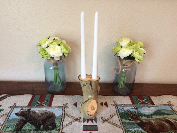 Rustic Aspen taper Candleholders!