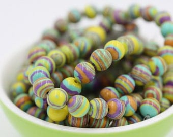 Nuclear Fusion Fordite Beads-12mm