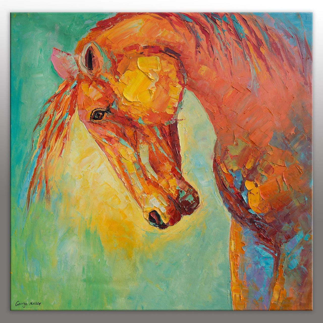 Horse Painting Abstract Oil PaintingLarge PaintingOriginal