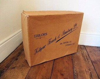 large vintage box storage or prop from the company Kilgour and French