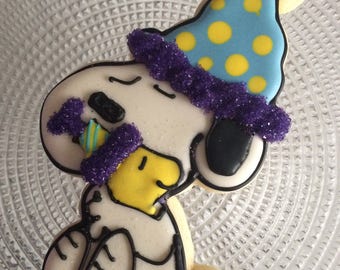 Snoopy Birthday Celebration cookie