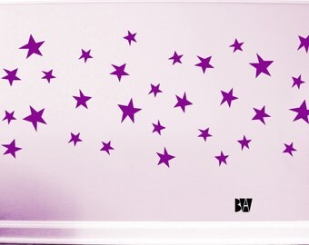 Star Wall Decals. Bedroom Wall Decor. Vinyl Decals. Wall Decal. Nursery Decor. Wall sticker. Home decor decals.