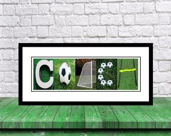 Soccer Coach Gift - Team Soccer Coach Gift - Coach Gift Soccer - Best Soccer Coach Gift - Coach Letter Art Print - Coach Print - Gift
