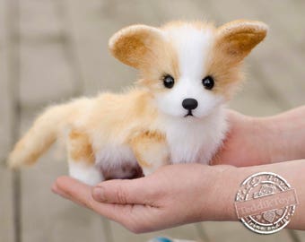 Welsh Corgi (is possible repeat to order) Dog Plush Toy, Puppy Plush, Dog Stuffed Animal, Stuffed Toy