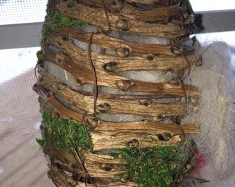 Bird Nest House - Bird Lovers Gift - Outdoor Decor - Alpaca Bird Nesting - Holiday Gift - Gift of Nature - Llama Fiber - Alpaca Fiber