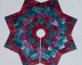 Pattern~Kringle's Kaleidoscope~Christmas Tree Skirt McKenna Ryan Pattern,Fast Shipping PT479