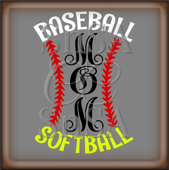 Download Baseball Mom SVG Softball Mom Laces Threads Stitches Word