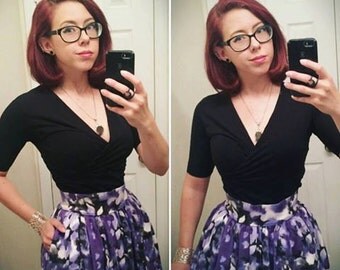 Custom Skirt with Pockets (Coffee Fabric) - Ideal for a Corseted Waist