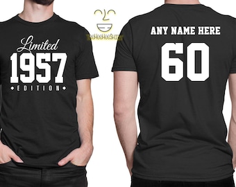 1957 Limited Edition 60th Birthday Party Shirt, 60 years old shirt, limited edition 60 year old, 60th birthday party tee shirt