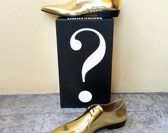 MOSCHINO gold shoes