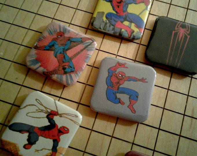Spiderman, Magnets, Fridge Magnets, Spiderman Art, Comics, Comic Book Art