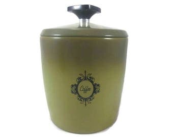 West Bend Coffee Canister Made in USA Vintage Kitchen Storage