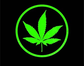 Pot leaf decals | Etsy