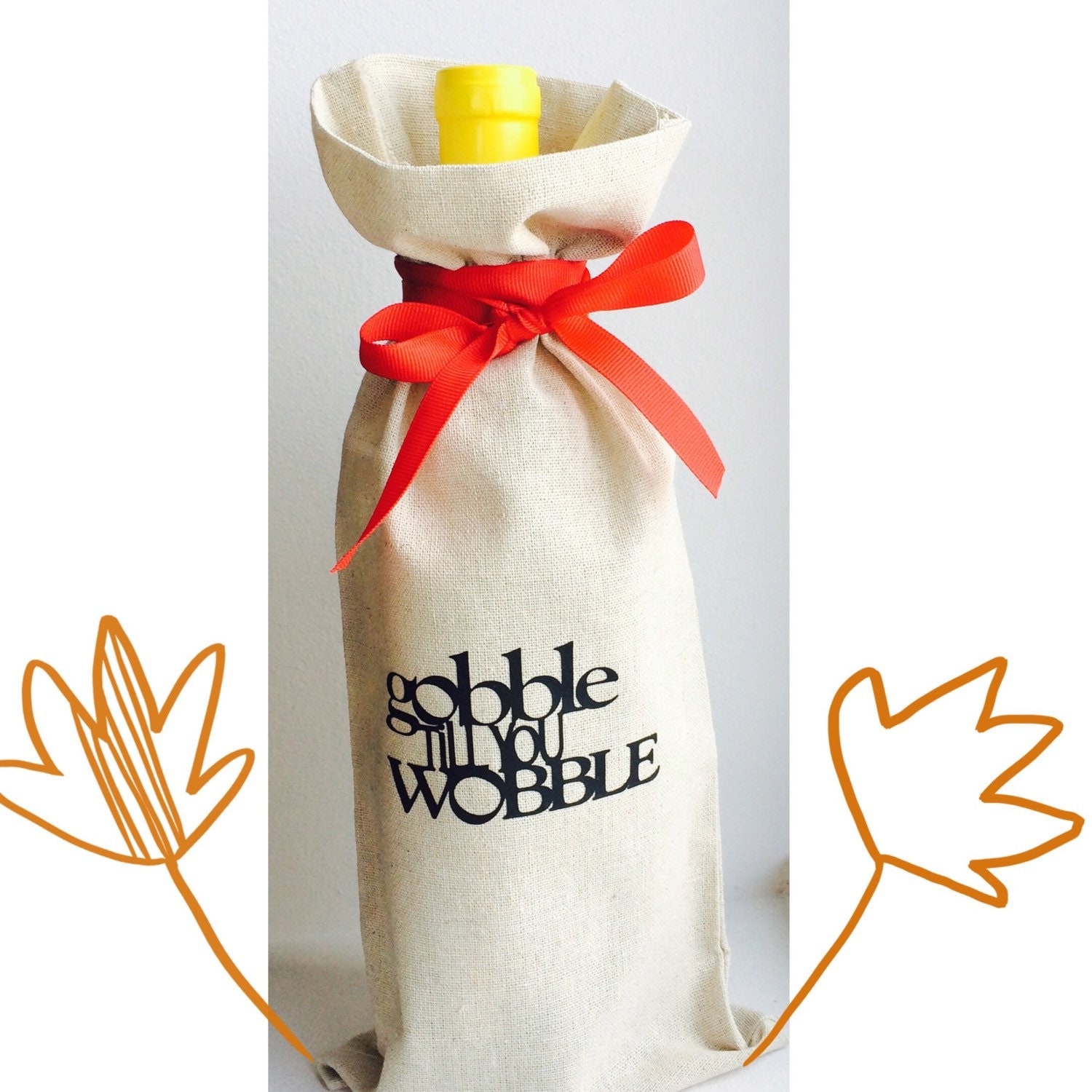 thanksgiving wine gift bags