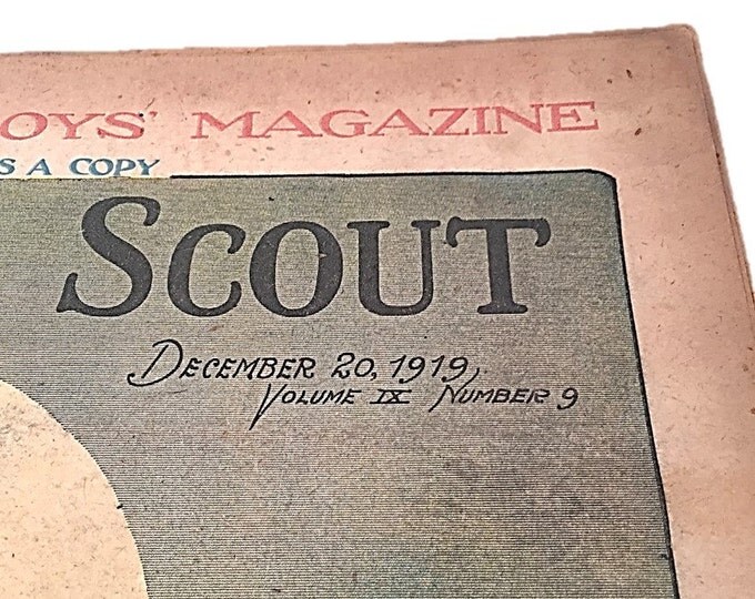 Lone Scout - The Christmas Totem - The Real Boys Magazine December 19 1919 - Perry Emerson Thompson,
