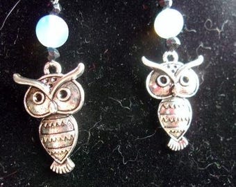 Owl and Opalite Earrings