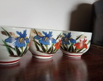 Japanese Sake cups 3 cups