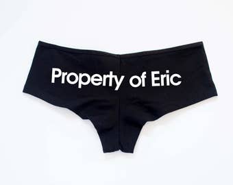 Property Of Underwear // Property Of Panties // Property Of Lingerie // Personalized Underwear // Personalized Panties // Bride Gift