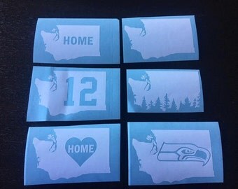 Washington State Decal - Seattle Seahawks Decal