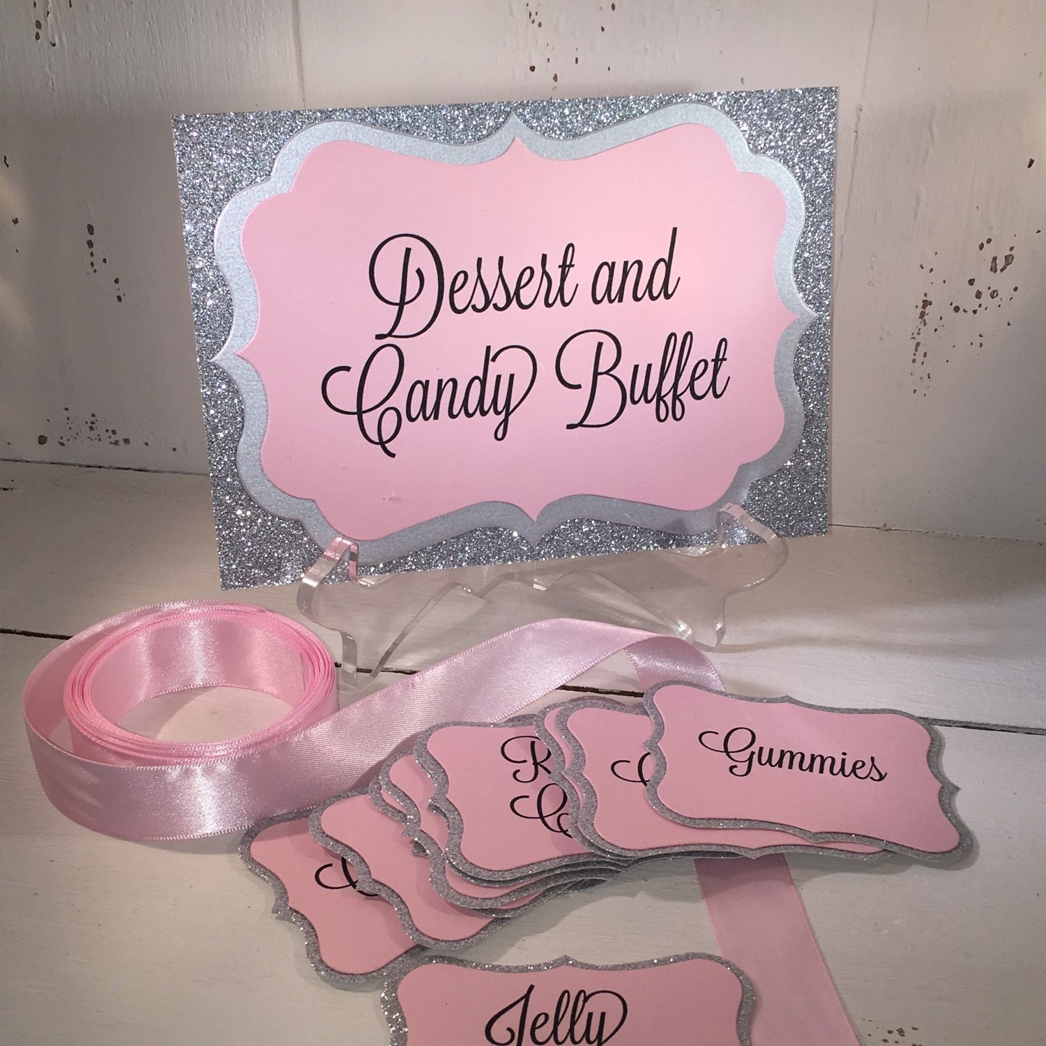 Candy buffet kit Tags Labels Sign Dessert buffet Custom