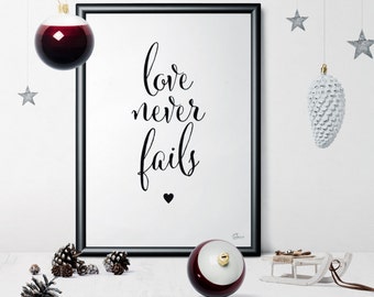 Love never fails | Etsy