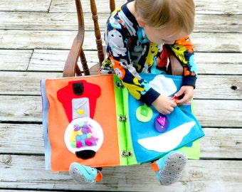 Ships FREE* Large CUSTOM Quiet Book (You Pick 2-14 Pages)