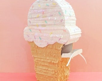 Ice Cream Pinata, Ice Cream Party, Birthday Party Pinata, Sprinkles, Party Decoration, 15" Pinata