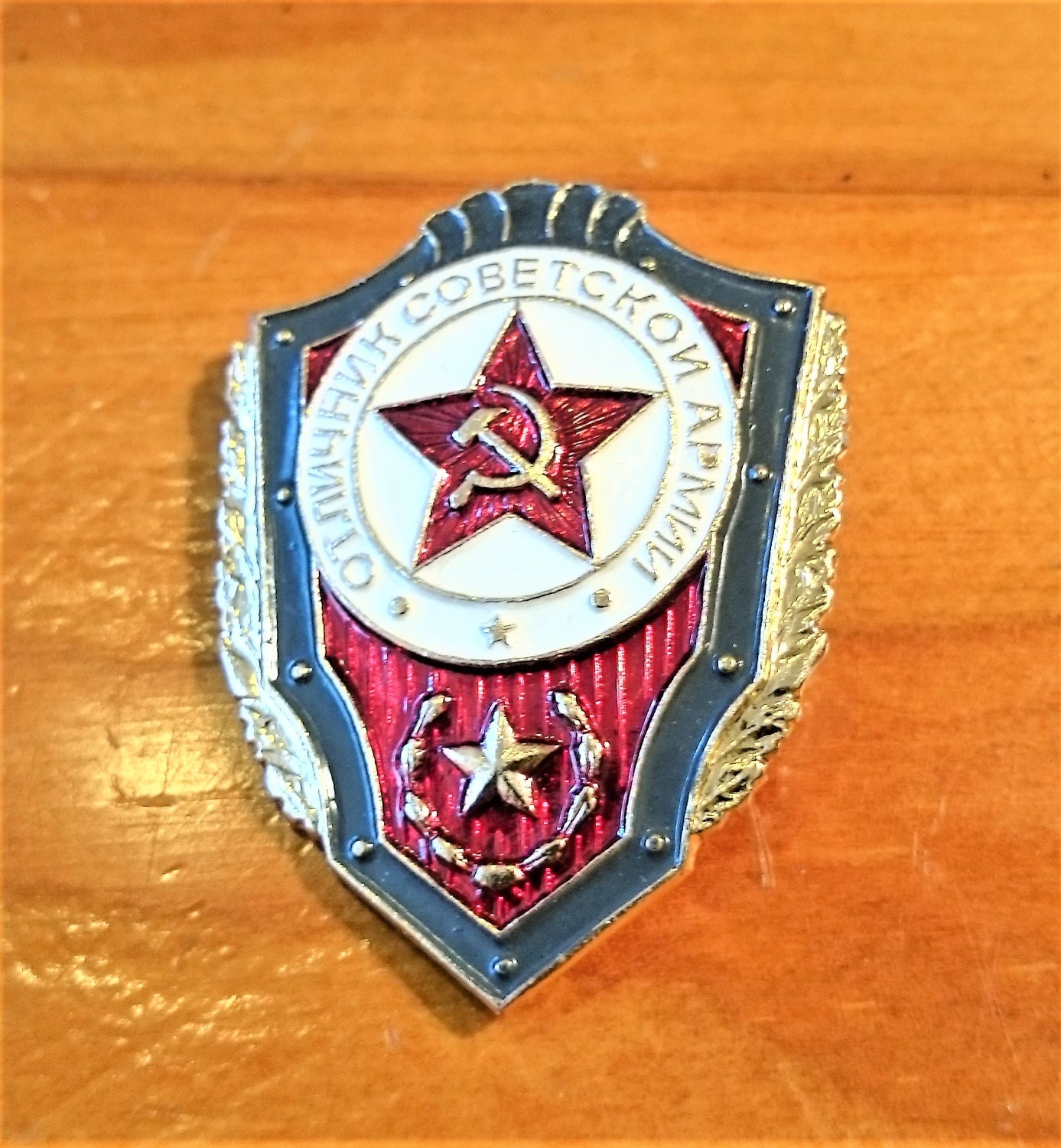 Soviet Vintage Pin Soviet Military Pin Soldiers Pin Soviet