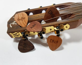 Personalized Guitar Pick, Custom Wood Guitar Pick, Wood Laser Burned Guitar Pick, Music Gift, Gift for Him, Groomsmen Gift, stocking stuffer