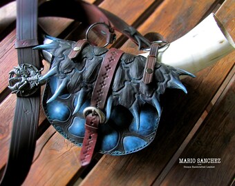 Custom Made Leather Dice Bags / Pouch