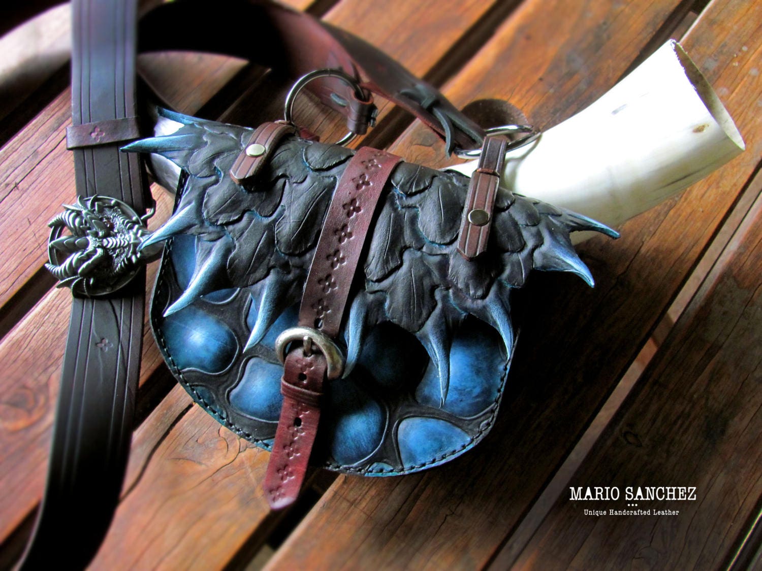 Custom Made Leather Dice Bags / Pouch