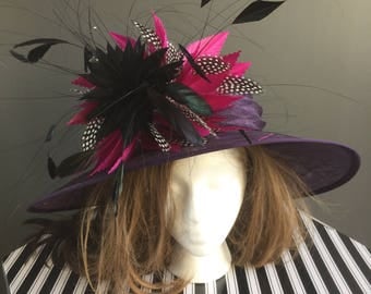 Kentucky Derby Hat, Del Mar Hat, Royal Ascot Hat, Derby Hat, Sinamay Hat