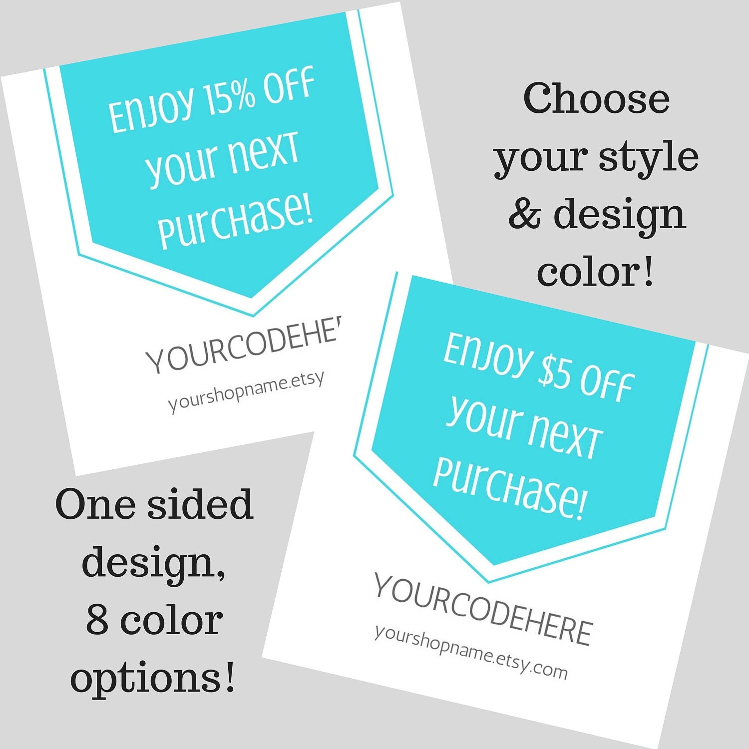 Square COUPON CODE Thank You cards Thank you coupon Coupon
